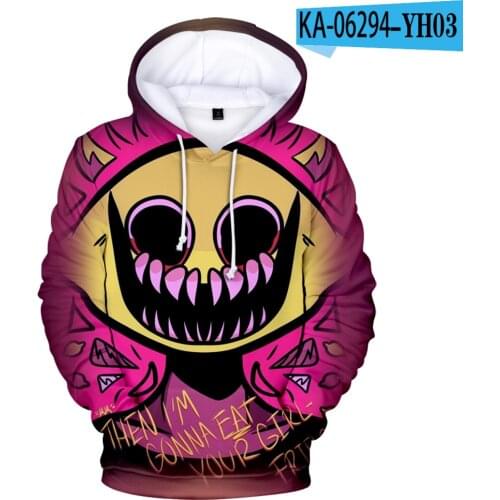 3 To 14 Years kids hoodie Friday night funkin cosplay Lemon Demon 3D Print Hoodies spring Hooded Youthful hoodie pullover coat