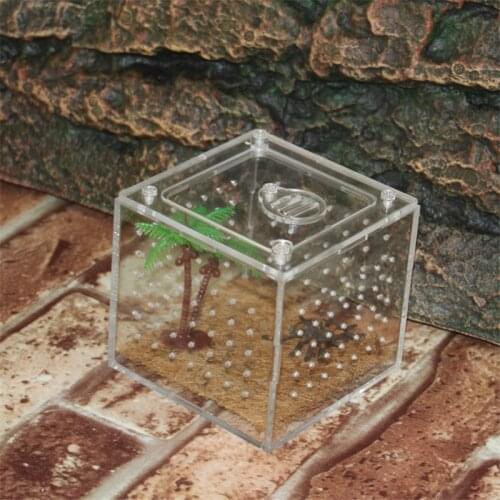Reptile breeding box reptile terrarium cage gekko insect box leopard gecko hide reptile supplies lizard tank