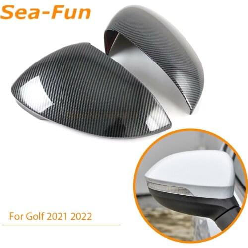 For Volkswagen VW Golf 8 MK8 PRO 2021 2022 Car Side Door Rearview Turning Mirror Sticker Cover Trim Carbon Fiber Car Accessories