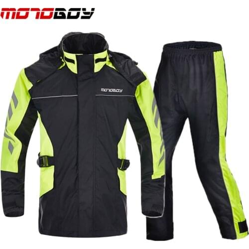 MOTO Motocross Raincoat Motorcycle 100% Waterproof Raincoat Rain Suits Camping Fishing Rain wear waterproof Hood men rain coats