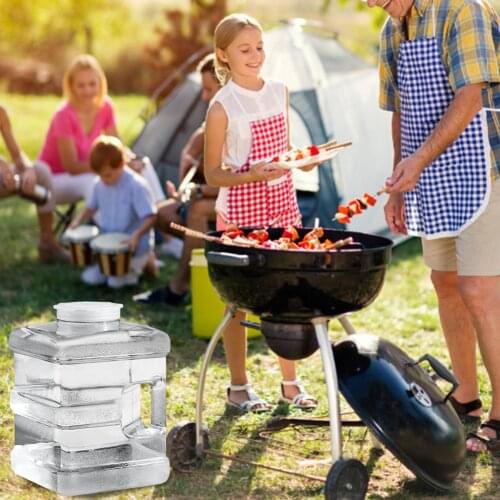 10L Car Water Can Bucket Storage Food Grade PC Water Container Travel Accessories For Camping Picnic Hiking Transparent Barrel