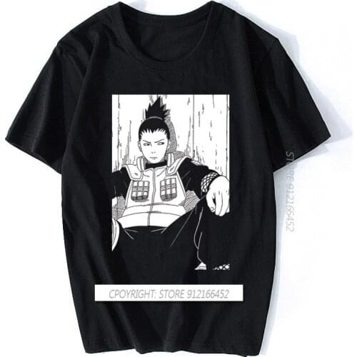 Men Tshirt Shikamaru Manga Tshirts Women T Shirt Summer Cotton Short Sleeve Tees Top Anime Harajuku Camisas Men T Shirt