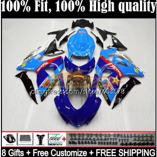 Injection For SUZUKI GSXR1000 K9 GSXR-1000 09 10 11 12 13 14CL.123 GSXR 1000 2011 2012 2013 2014 2015 2016 Fairings gloss blue