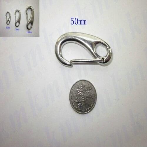 Stainless Steel snap hook AISI304 egg shaped 50MM