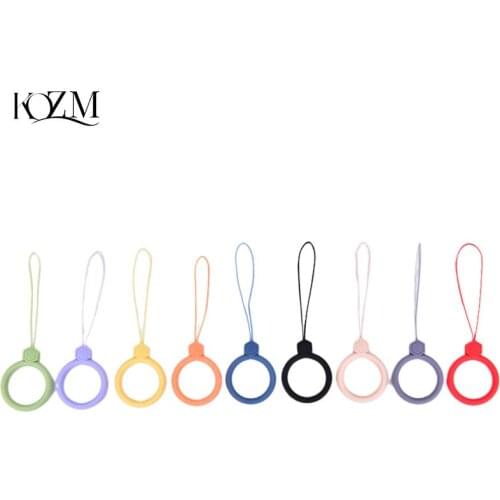 Finger Ring Anti-lost Universal Phone Short Lanyard Silicone Pendant Ring Strap