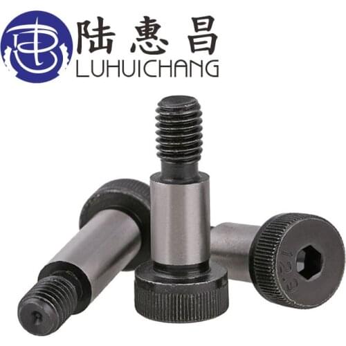LuChang 5 Pieces 12.9 Alloy Steel Hexagon Socket Head Shoulder Screw Plug Screw Shaft Shoulder Limit Bolt