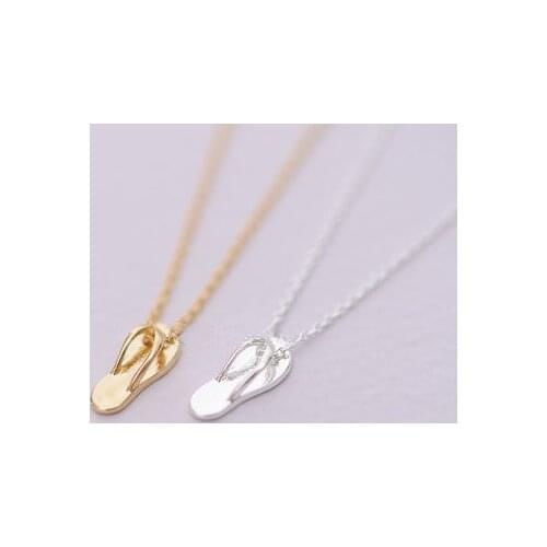 Fashion slippers pendant necklace, personality splint slipper pendant necklaces