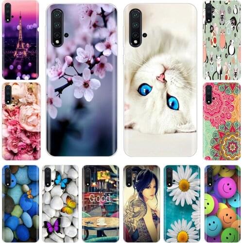 Soft Phone Case Silicone For Huawei Nova 5T Case Soft TPU Cute Cat Back Phone Cover For Nova5T 5 T YAL-L21 6.26'' Fundas Case
