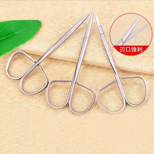 Stainless steel twist handle separation scissors peel scissors double eyelid surgery tools open canthus Blunt Scissors