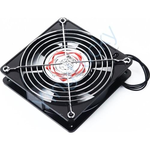 Yinglucky 2PCS arcade cabinet cooling fan 220V 5-blades metal frame axial fan With iron net, for arcade game machine DIY parts