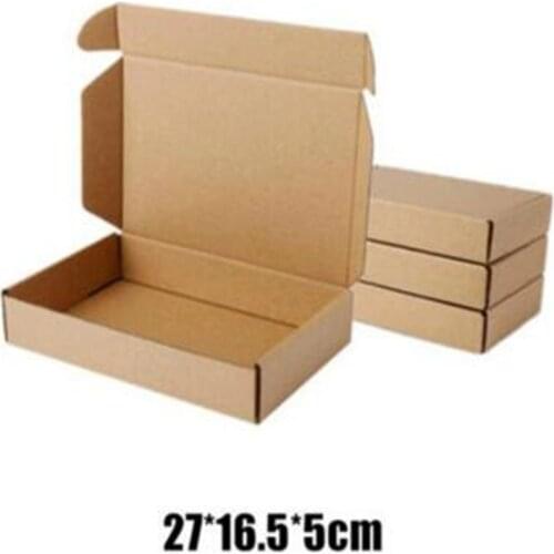 Wholesale 10pcs/lot 27*16.5*5cm Brown Kraft Gift Packing Boxes Soap Packaging Storage Item Package Mailing Box