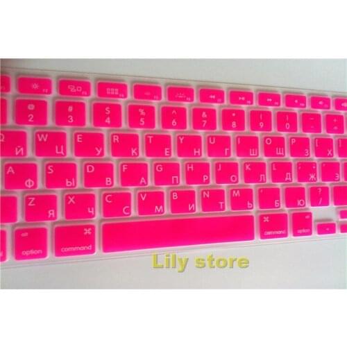 Silicone Soft Keyboard Cover Skin Sticker Protective Film For Apple Macbook Pro Air 13 15 17 Us Layout Free Ship 1Pc Russian