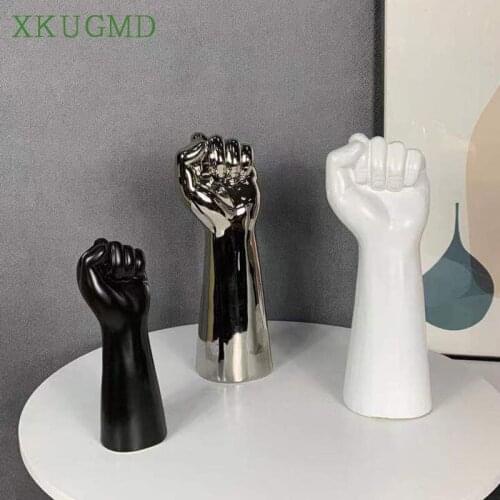 Nordic Abstract Characters Arm Vase Ornaments Living Room Wine Cabinet Home Decor Dried Flower Vases Handmade Crafts