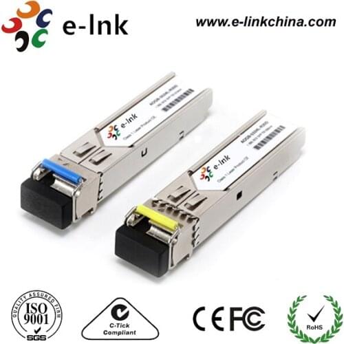 155M SFP Bi-Directional Transceiver, 1550nm TX/1310nm RX & 1310nm TX/1550nm RX, LC 40km, With DDM, -40C~+85C