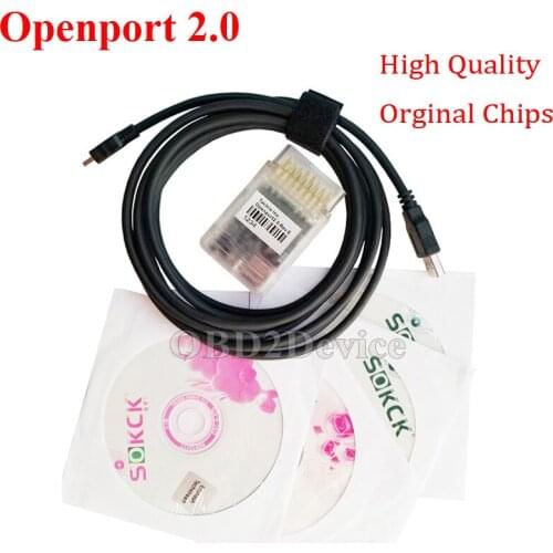 2021Tactrix Openport 2.0 With ECUFLASH Cable OBD2 Adpater ECU Chip Tuning Open Port 2.0 Support Can2.0/K-Line OBD Protocol