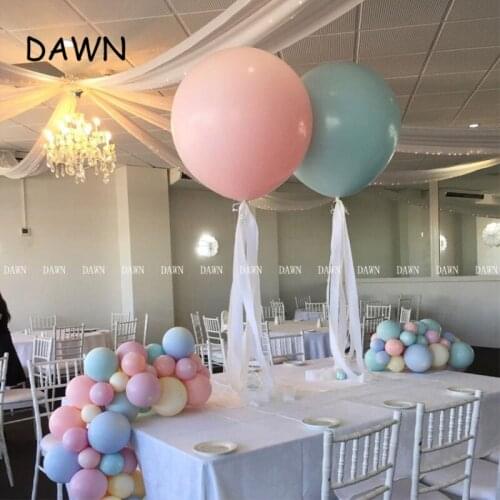5pcs/lot 18inch candy Macaron Latex balloons Candy Color Helium Balloon For Baby Shower Girl Birthday Wedding Party Decoration