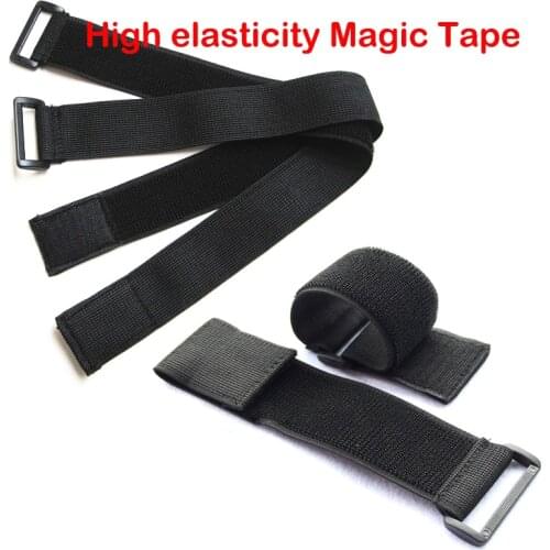 5pcs Highly Elastic band Magic Tape Sticks Cable Ties Model Straps Wire Elastic Stick Buckle Belt Bundle Tie Hook Loop Fastener