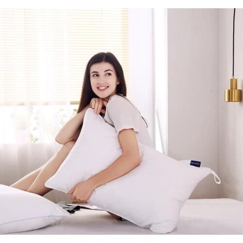 White Pillow Filling Neck Pillow Core for Sleeping Bed Pillow 100% Cotton Cover Cushion Core Inner Home Textile