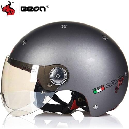 BEON Motorbike Helmet Summer Motorcycle Riding Helmet Breathable Men Adult Motorbike Half Helmet For 4 Seasons Casco De Moto