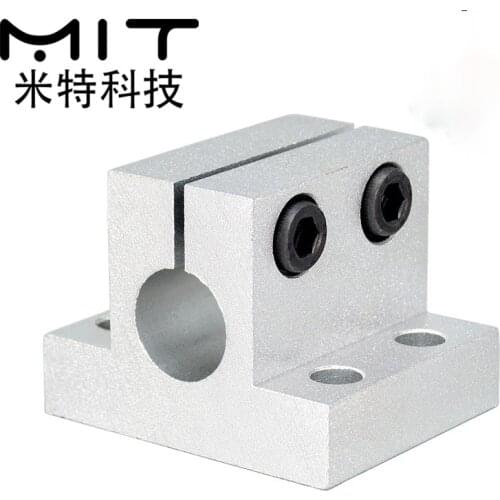 Aluminum Alloy Shaft Bracket Guide Shaft Support Side Mount Type Pillar Frame Fixing Clip
