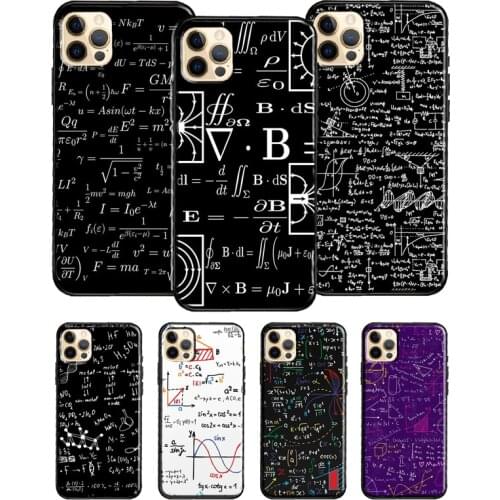 Physics Science Maths Formula For iPhone 12 Pro Max Mini 7 8 Plus Phone Case For iPhone 11 Pro Max XS XR X SE 2020 Cover