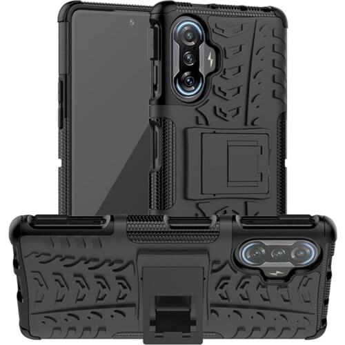 For Xiaomi Poco F3 GT Case Luxury TPU + PC Cover Stand Armor Shockproof Case For Xiaomi Poco F3GT F 3 PocoF3 Full Phone Cases