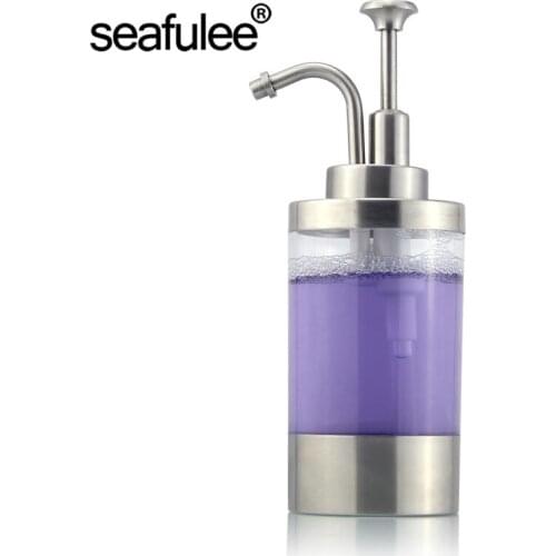 304 Stainless Steel Liquid Soap Dispenser Pump Bottle Bathroom Kitchen Countertop Refillable Accessory 250ML