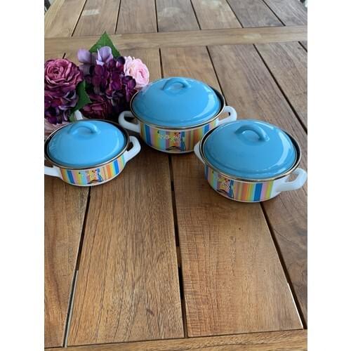 Ezem Enamel Rainbow pcs set Bake Sakla Set