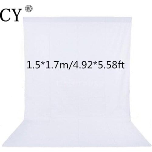 CY Fotografia 1.5*1.7m White Screen Non-woven Fabrics Photo Background Photography Backdrops Backgrounds For Photo Studio