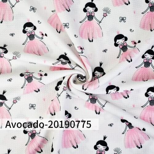 Huangtao Diy 50X150cm Printed Fairy Dancing Girl Levit Character Pattern Fashion Liverpool Bullet Fabric No MOQ Polyester Fabric