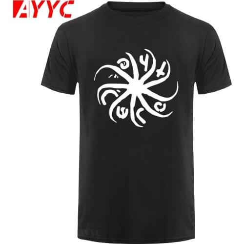 AYYC T-Shirt Cure T Shirts Men Cotton Short Sleeve Guitarist Punk Logo Print Mens T-Shirt Fashion Rock And Roll Tops Tees