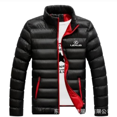 2021 New for LEXUS Winter Jackets Parka Men Autumn Winter Warm Outwear Brand Slim Mens Coats Casual Windbreaker Quilted Jack