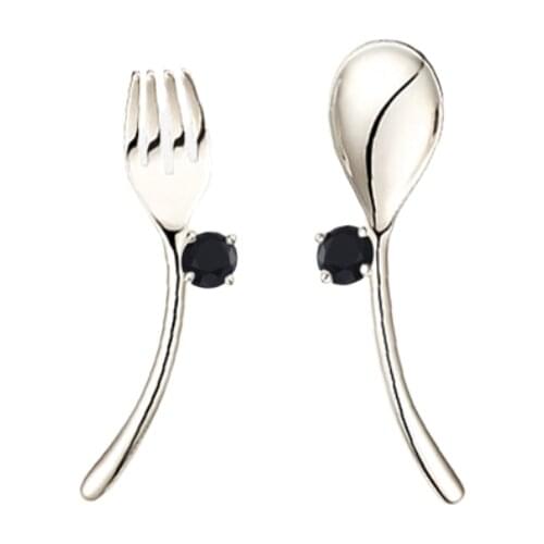 2021 New Black Awn Romantic 925 Sterling Silver Jewelry Natural Party Stud Earrings for Women Bijoux I205