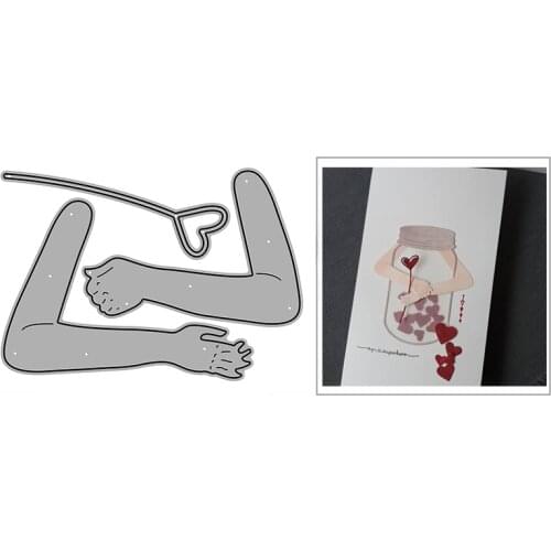 New Big Love Hug Heart Craft Embossing Mold 2021 Metal Cutting Dies for DIY Decorative Scrapbooking Album Card Making No Stamps