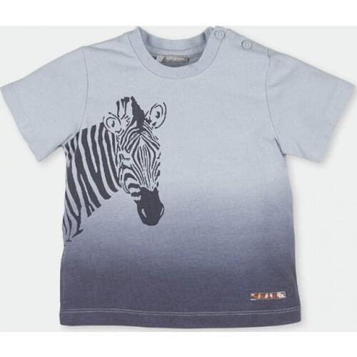 New Pattern Method Single High Archives Comfortable Catamite Pure Cotton Zebra Gradual Change Round Neck Short Sleeve T Pity