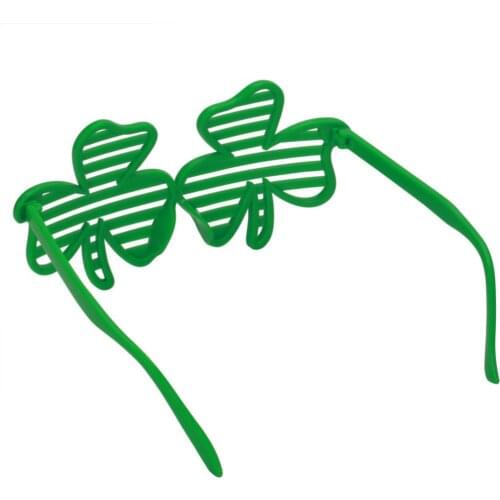 Festival Green Irish Clover Shutter Shade Glasses St Patricks Day Ireland Shamrock Goggles Parties Favors