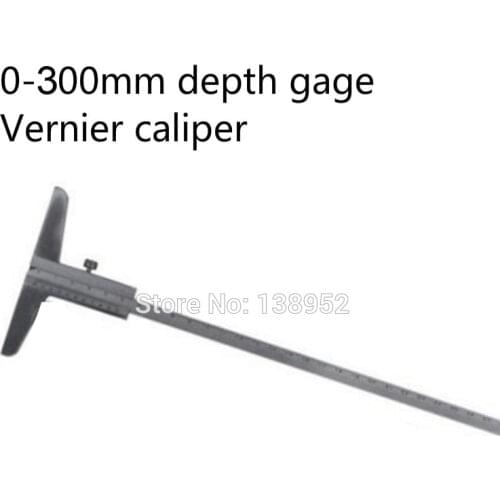 300mm 12" Depth Vernier Caliper Gauge Depth Caliper Gauge Depth Measuring Tool 0-300mm