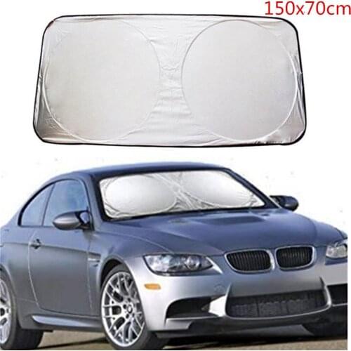 150x70cm Car Windshield Sunshade Front Rear Window Sun Shade Visor Shield Cover Solar UV Protection Curtain parasol coche 2020