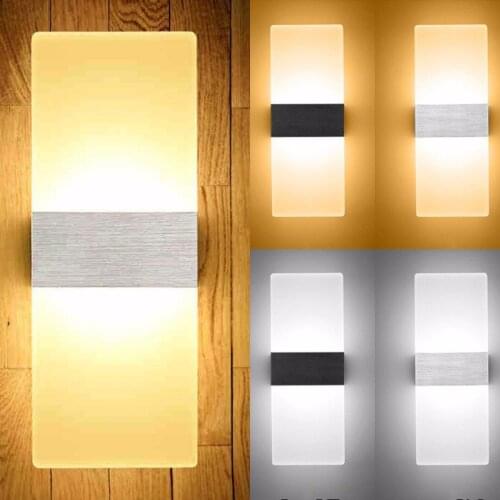 Modern LED Wall Light Up Down Cube Indoor Outdoor Sconce Light Lamp Decoration
