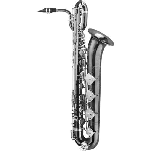 High Grade professional shiny black nickel plated Tone Eb Baritone Saxophone