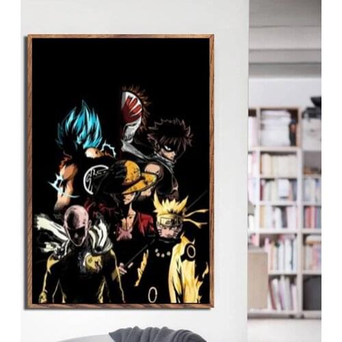 Japanese Poster One Punch Man Original Design Anime Wall Art Print Scroll Poster,20 x 28 Inches,No Frame