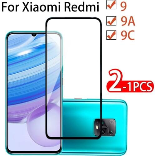 1-2PCS Screen Film Glass For Xiaomi Redmi 9 9A 9C Screen Protection on for Xiaomi Redmi 9 9A 9C Premium 3D Protective Glass