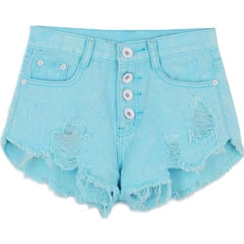 HOT Sexy Women Denim Jeans Shorts Short High Waist Girls YF216