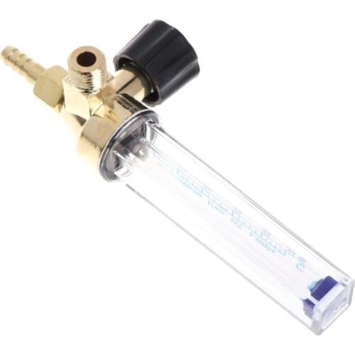 1/4PT Thread 7mm Barb Argon Ar CO2 Gas Flow Meter Ar Welding Regulator 0.15MPA Y5JA