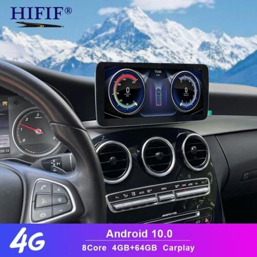 10.25 /12.5 inch andriod 10 Android Display 4G for Benz C GLC Class W205 2015-2018 Car Radio Screen GPS Head UP Touch Screen