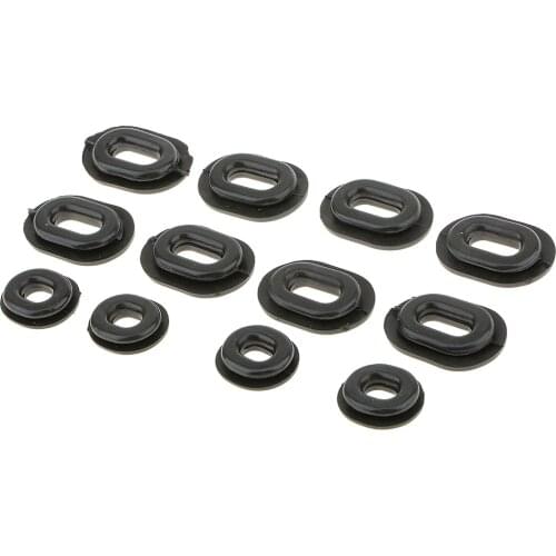 12pcs Rubber Grommet Single Side Panel Fairing Washer for Honda Motorcycle