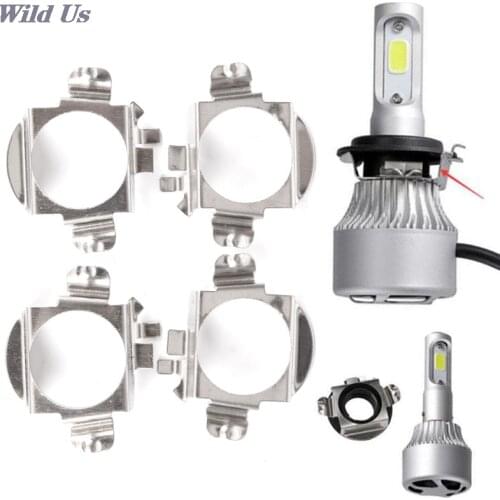 2Pcs 1cm x 4cm x 5cm H7 LED Car Headlight Bulb Base Holder Adapter Socket for Universal Auto Headlamp Mount Stand