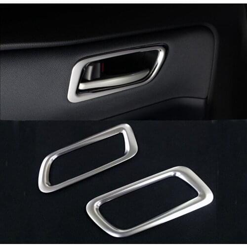2 PCS Car Interior Door Handle Cover Trim Door Bowl Stickers decoration For Toyota Voxy Noah R80 2014-2017 2018 accessories