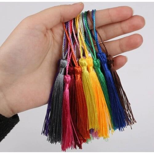 32pcs/lot Polyester Silk Tassel Trims 13cm Cotton Tassel For Home Wedding Decoration DIY Sewing Curtains Accessories
