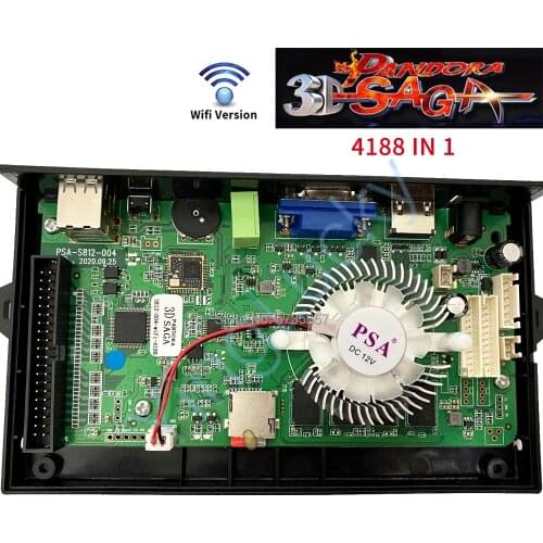 3D wifi Pandora Saga Box 4188 in 1 USB arcade PCB Motherboard support save high score record，for arcade conrtoller DIY kits